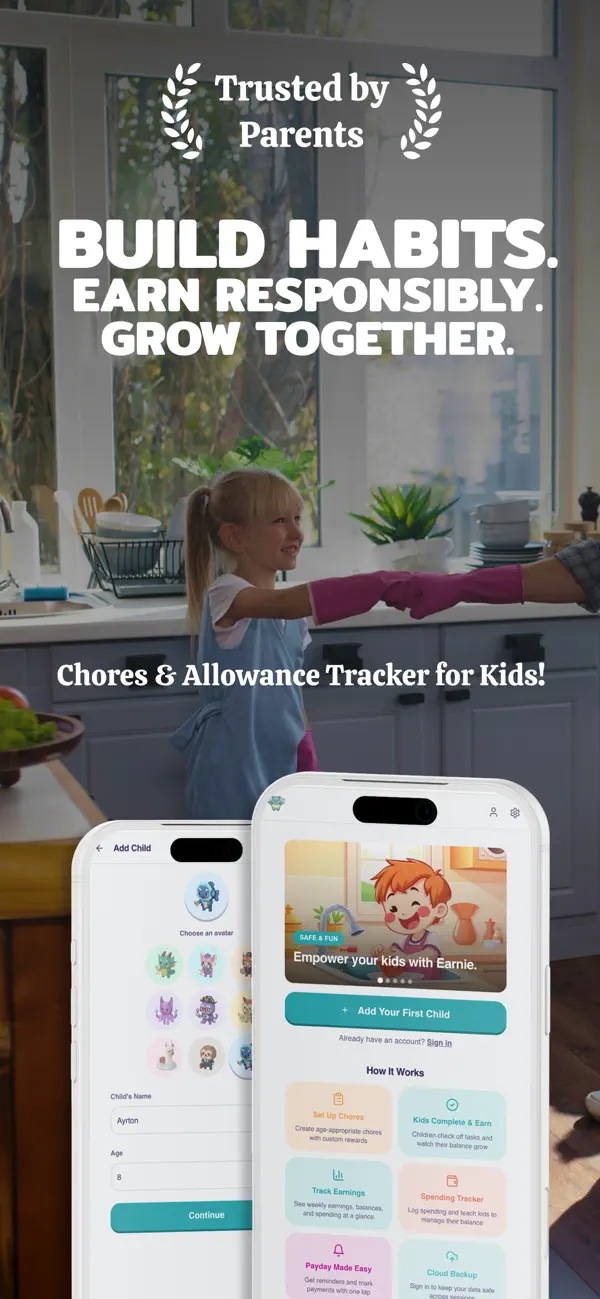 Screenshot #1 pour Earnie Chores & Allowance