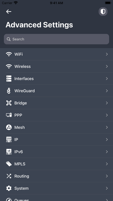 MikroTik Screenshot