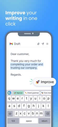 Correcto: AI Keyboard iPhone screenshot
