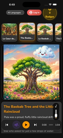 DjamgaMind Kids Bedtime Tales iPhone screenshot