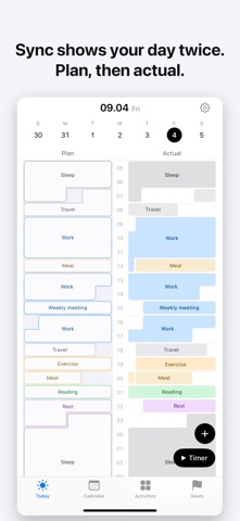 Sync: Plan & Actual app screenshot