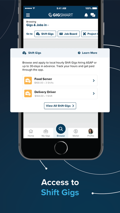GigSmart Get Gigs iPhone screenshot 6 - Business app