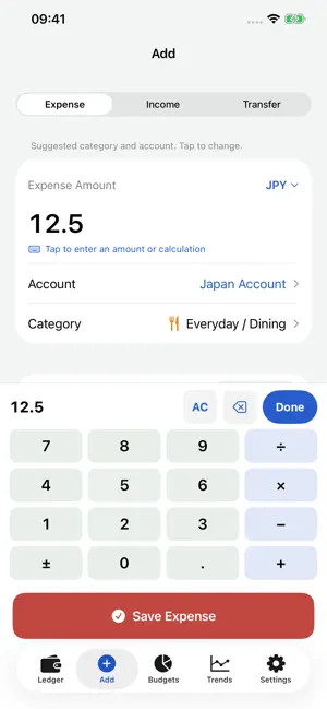 MonthLedger screenshot 2
