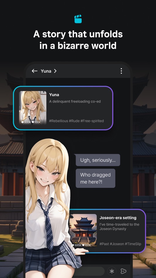 #4. BubbleChat – AI character chat (iOS) 由: Bubble Tap CO.,LTD.