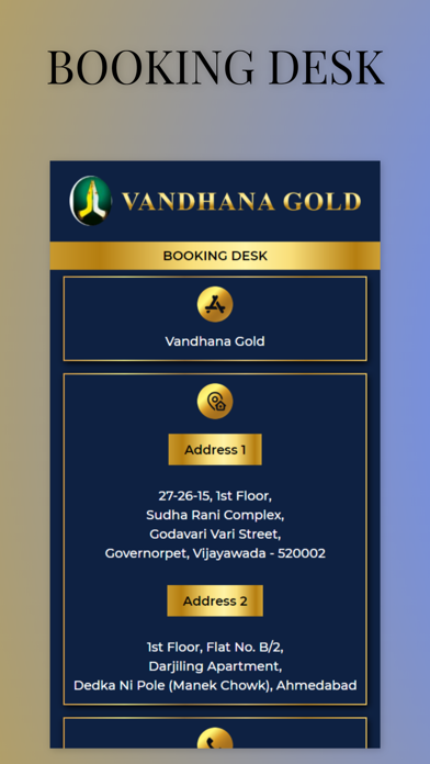 Vandhana Gold Live Screenshot