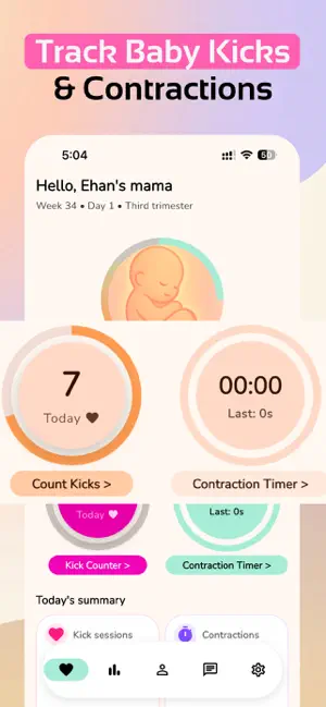Pregnancy Tracker App: Bask screenshot 4