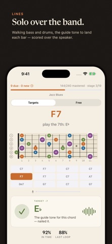 Drop2: Jazz Guitar Ear Trainer Screenshot 7 of 10