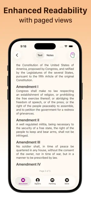 Constitution for iPhone screenshot 2