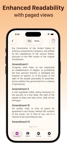Constitution for iPhone iPhone screenshot