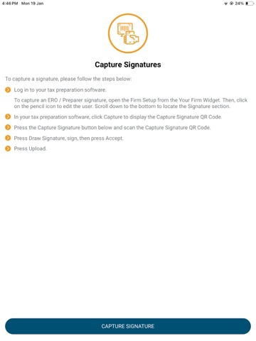 MyTax Signature Pad iPad screenshot