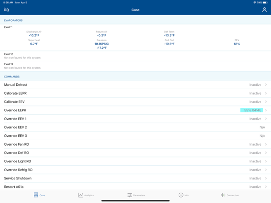 Copeland Cold Chain Connect iPad screenshot 5 - Utilities app