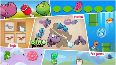 Screenshot #1 pour Jeux de dinosaures Kids puzzle