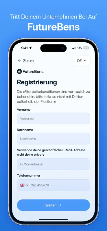 FutureBens: Mitarbeiterrabatte screenshot 2 of 7