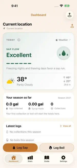 LuckySap: Maple Syrup Tracker screenshot 1