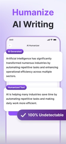 AI Humanizer - Text Detector Screenshot 2 of 5