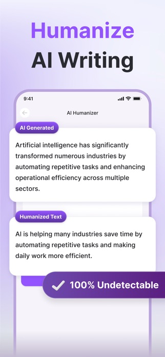 AI Humanizer - Text Detector Screenshot 2 of 5