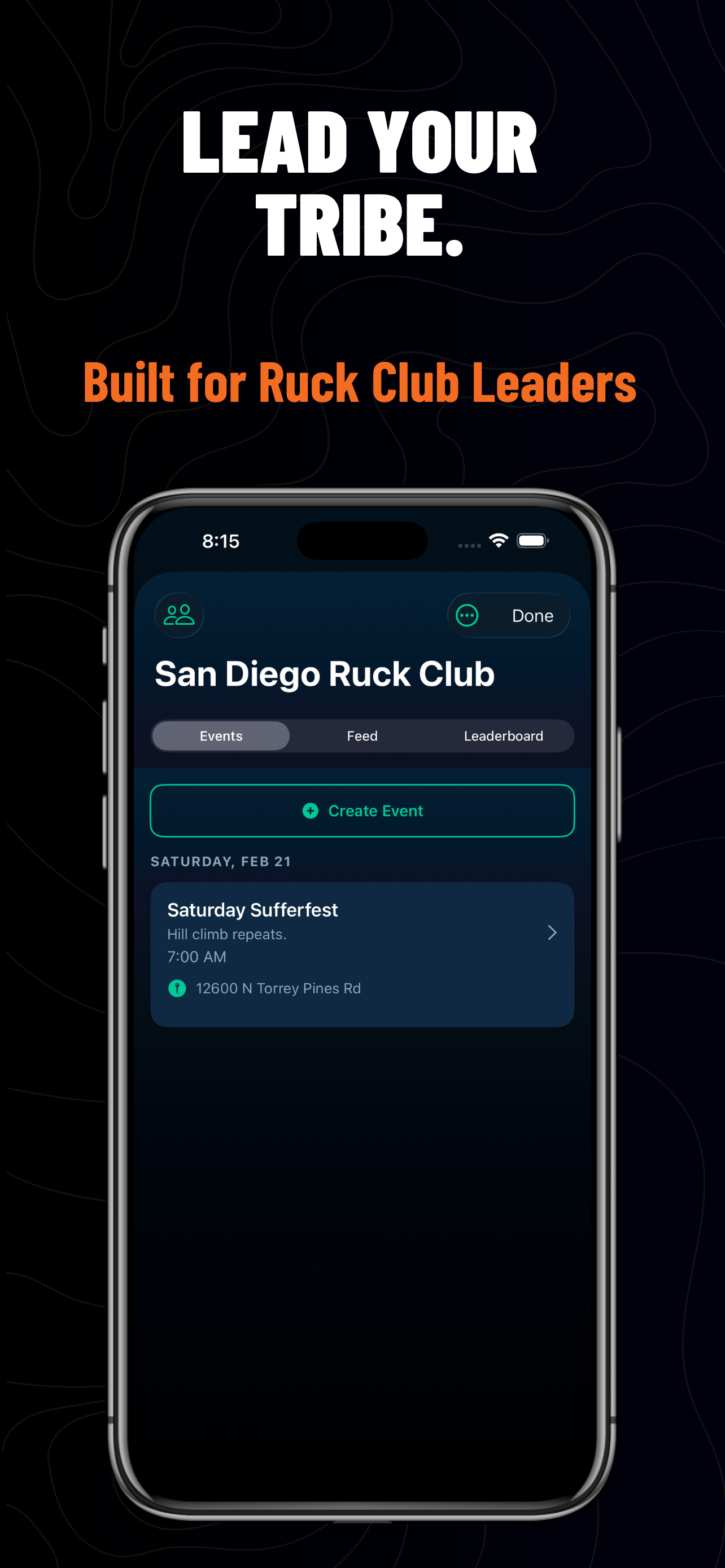 MARCH: Ruck Club & Tracker