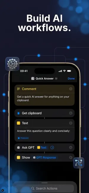 AI Actions - Shortcut AI screenshot 2
