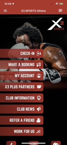 X3 Sports Member App iPhone screenshot