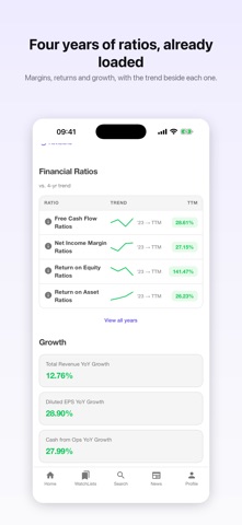 InvestJournal iPhone screenshot