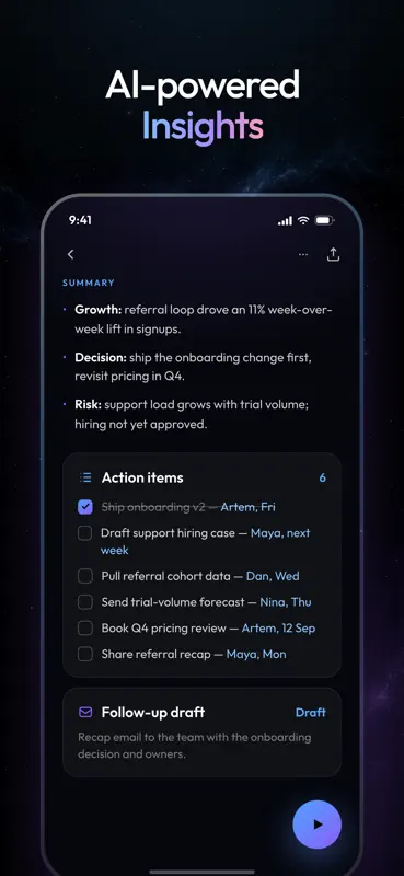 Fathom AI: AI Note Taker App screenshot 3 of 4