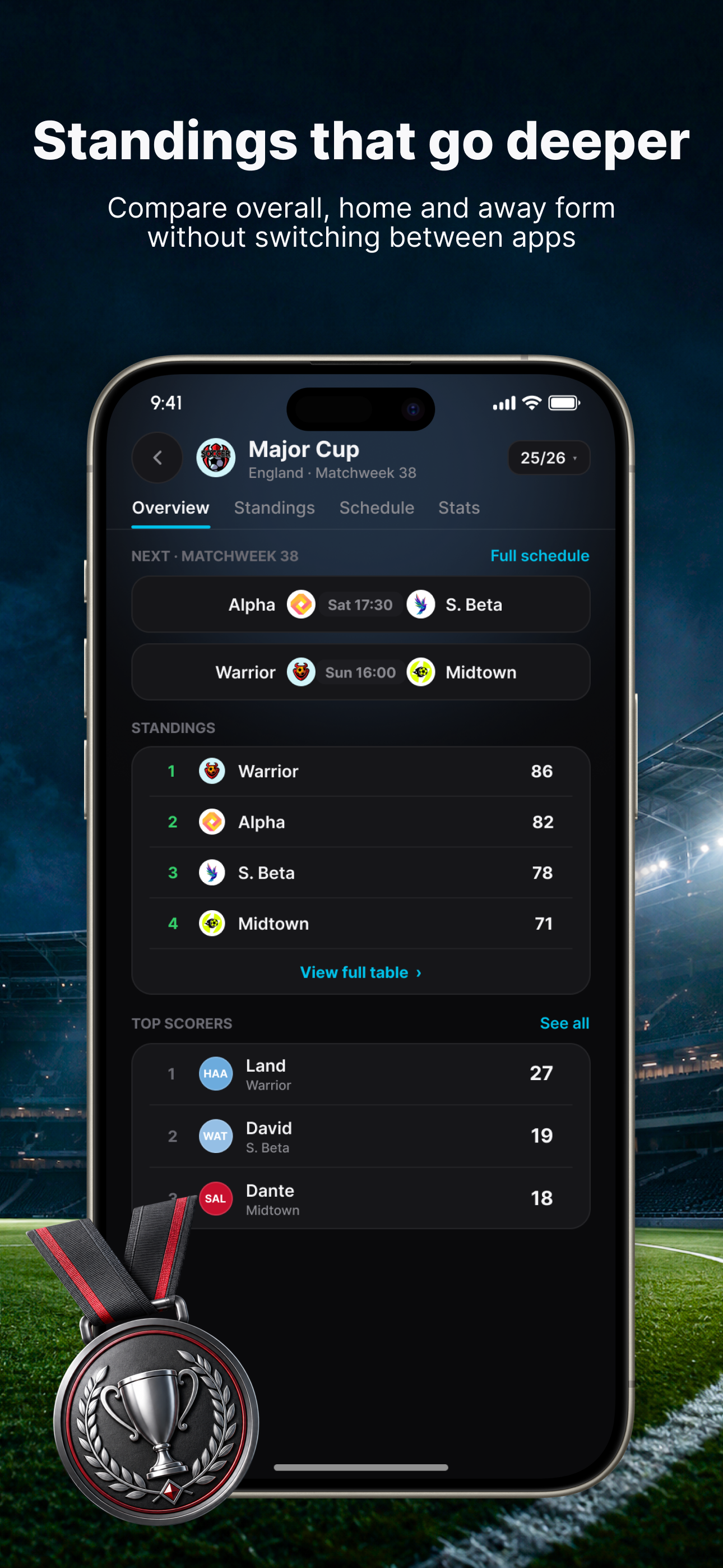 Live Goal: Live Soccer Scores screenshot 3