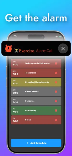 AlarmCal:Daily Routine Planner screenshot 2