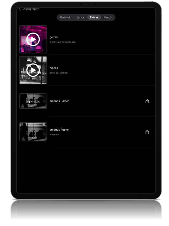 MINH iPad screenshot 3 - Music app