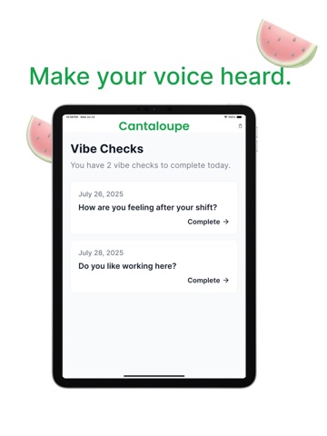 Vibe Check by Cantaloupe iPad screenshot