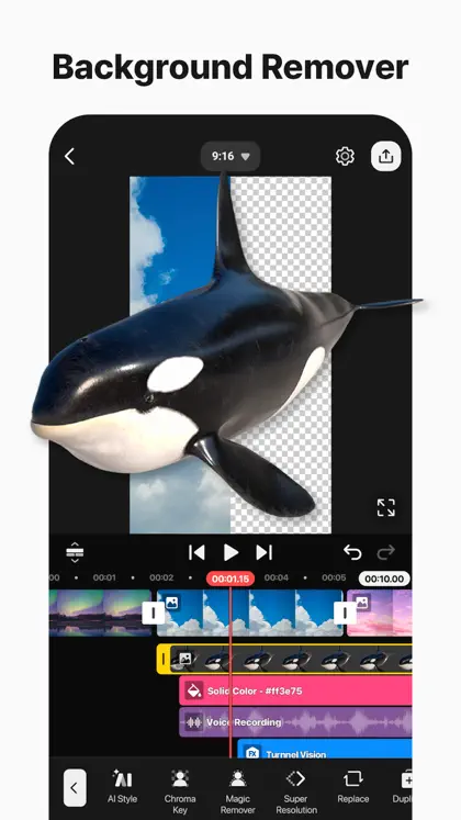 Screenshot 5 di 6 di KineMaster - AI Video Editor
