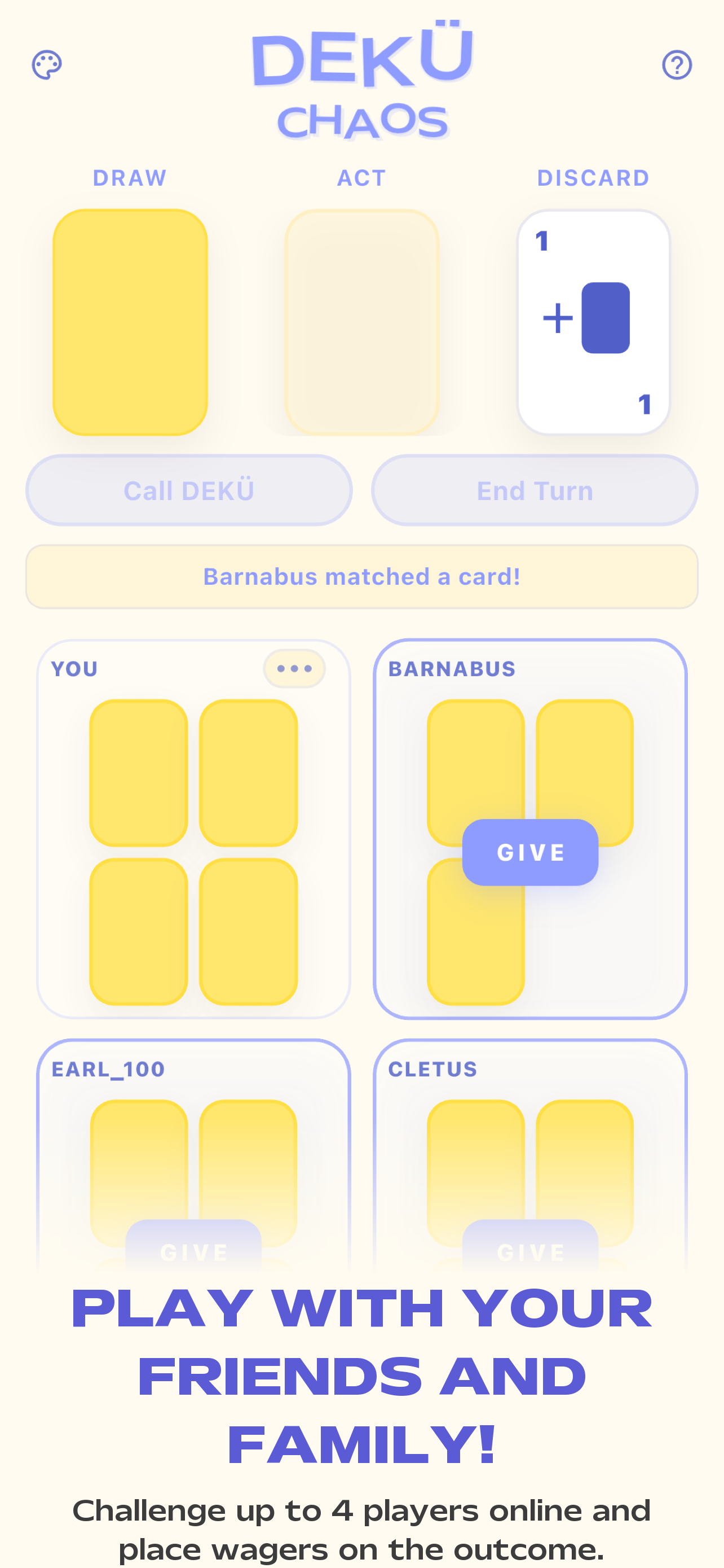 DEKÜ - Cabo & Cambio Card Game screenshot 2