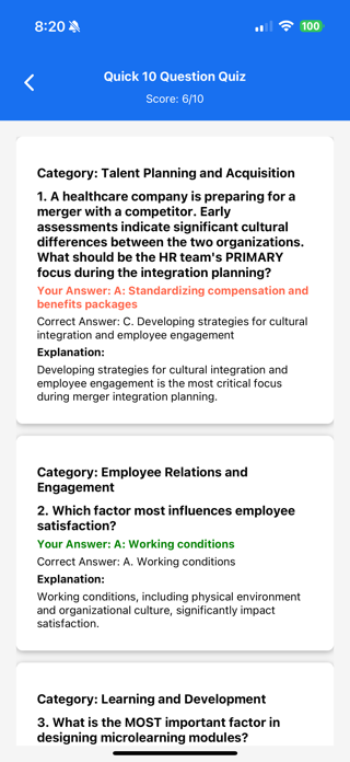 ExamReady HR Screenshot 8 of 8