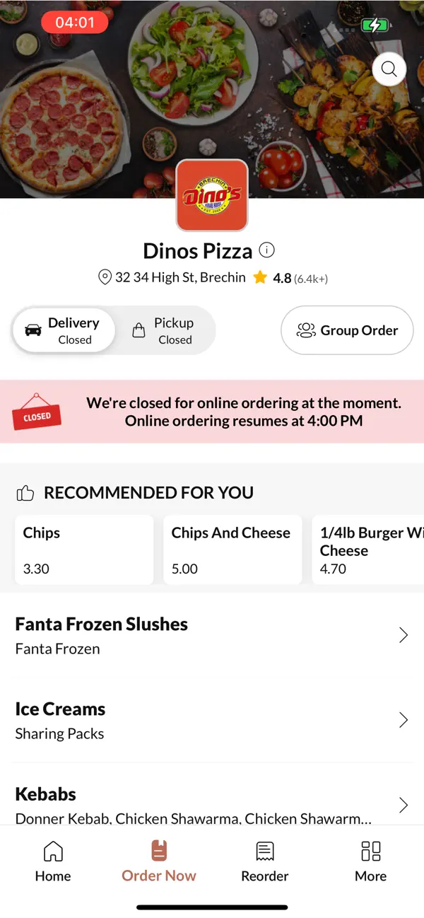 Screenshot #2 pour Dinos Pizza Brechin.