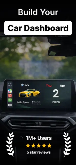 myCar: Car Widgets & Dashboard iPhone screenshot 1