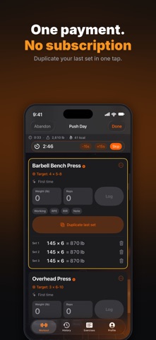 TitanLog: Gym Workout Tracker Screenshot 1 of 3