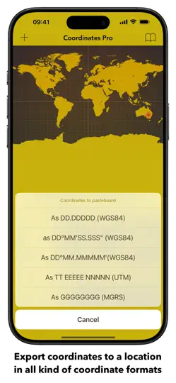 Скриншот Coordinates Pro на iPhone 2