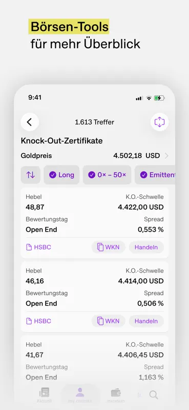 Aktien & Börse - onvista screenshot 5 of 10