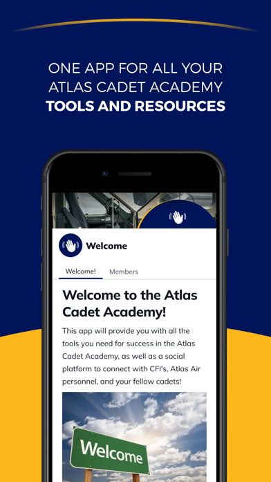 Atlas Cadet Academy iPhone screenshot 1 - Social Networking app