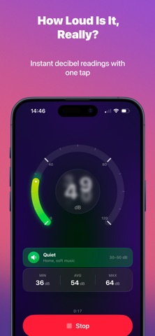Loudly: Decibel Meter dB Screenshot 1 of 5