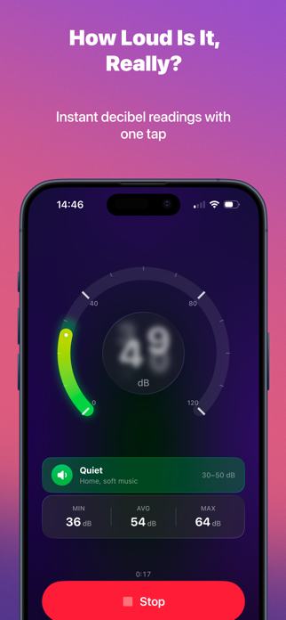 Loudly: Decibel Meter dB Screenshot 1 of 5