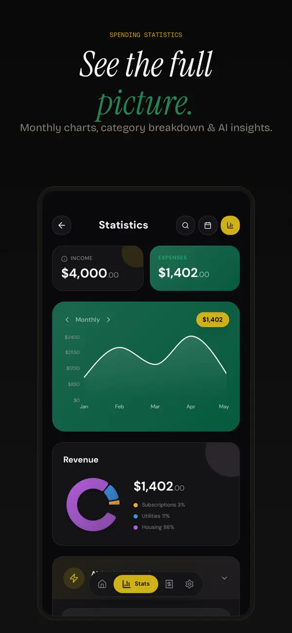 Screenshot #2 pour Grain - Budget Tracker