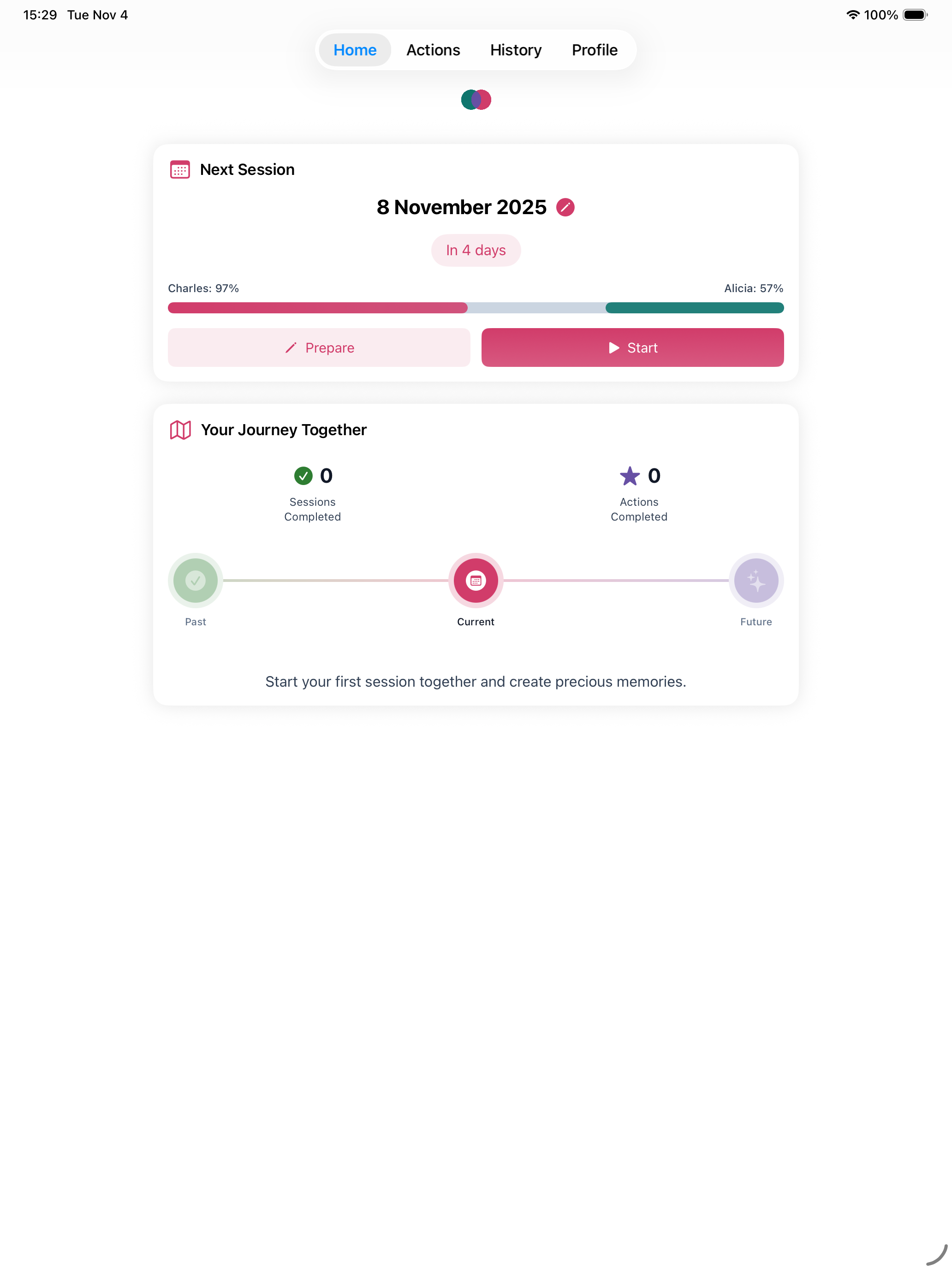 Couple Check-in