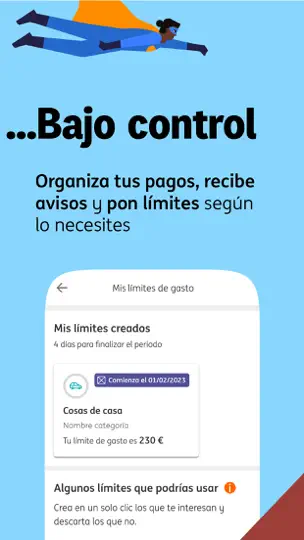 Captura de pantalla de ING Banca Móvil Y Finanzas en iPhone 5