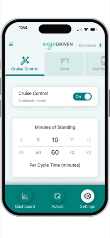 Ergodriven Tempo: Smart Desk iPhone screenshot