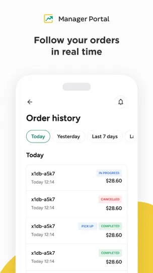 Screenshot von Glovo Manager Portal auf dem iPhone 3