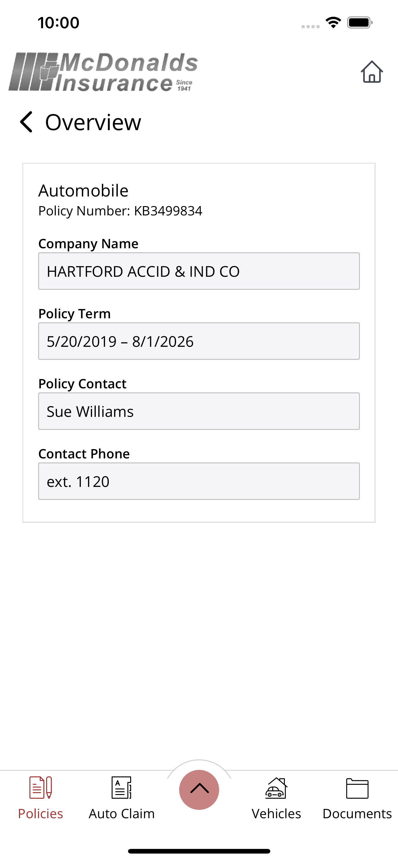 McDonalds Insurance