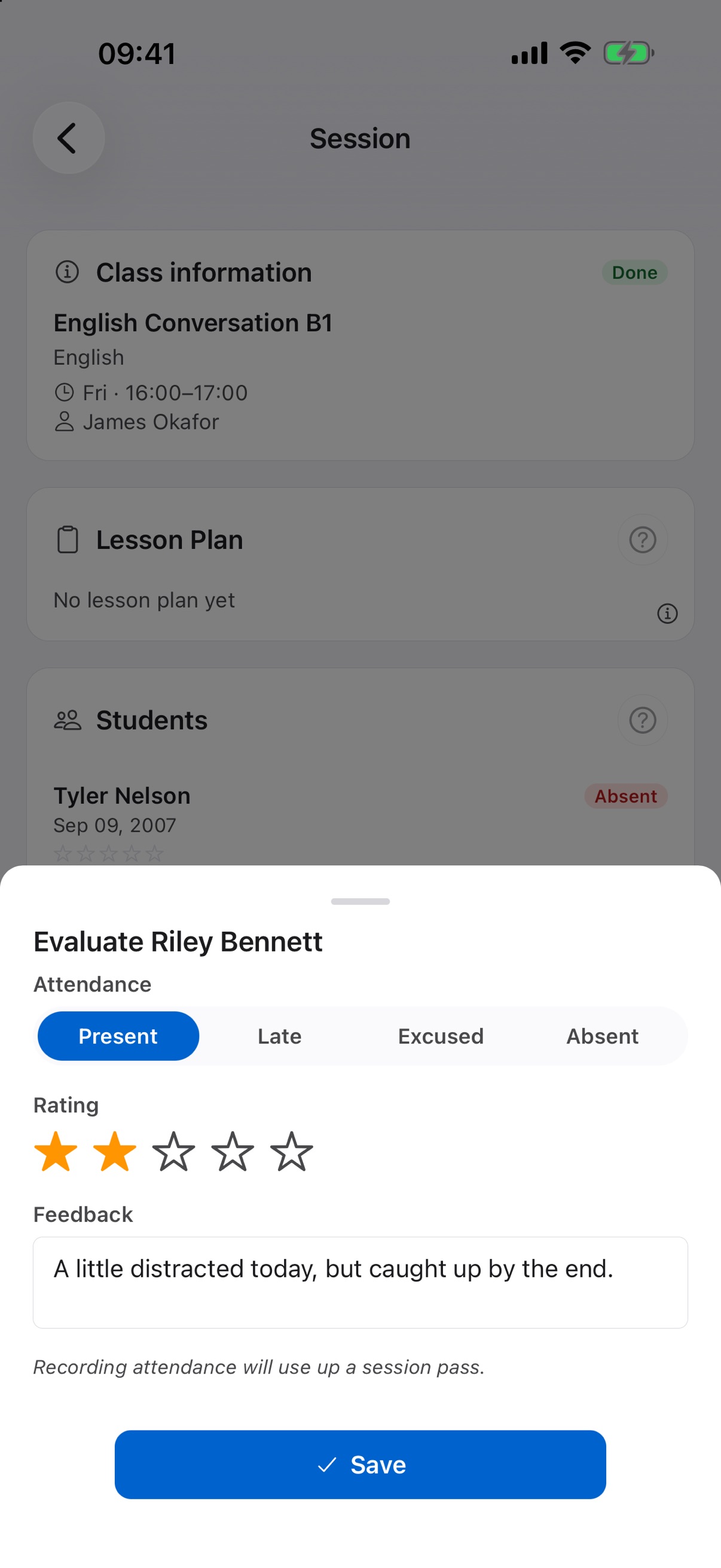 Screenshot 4 of Tutor Diary