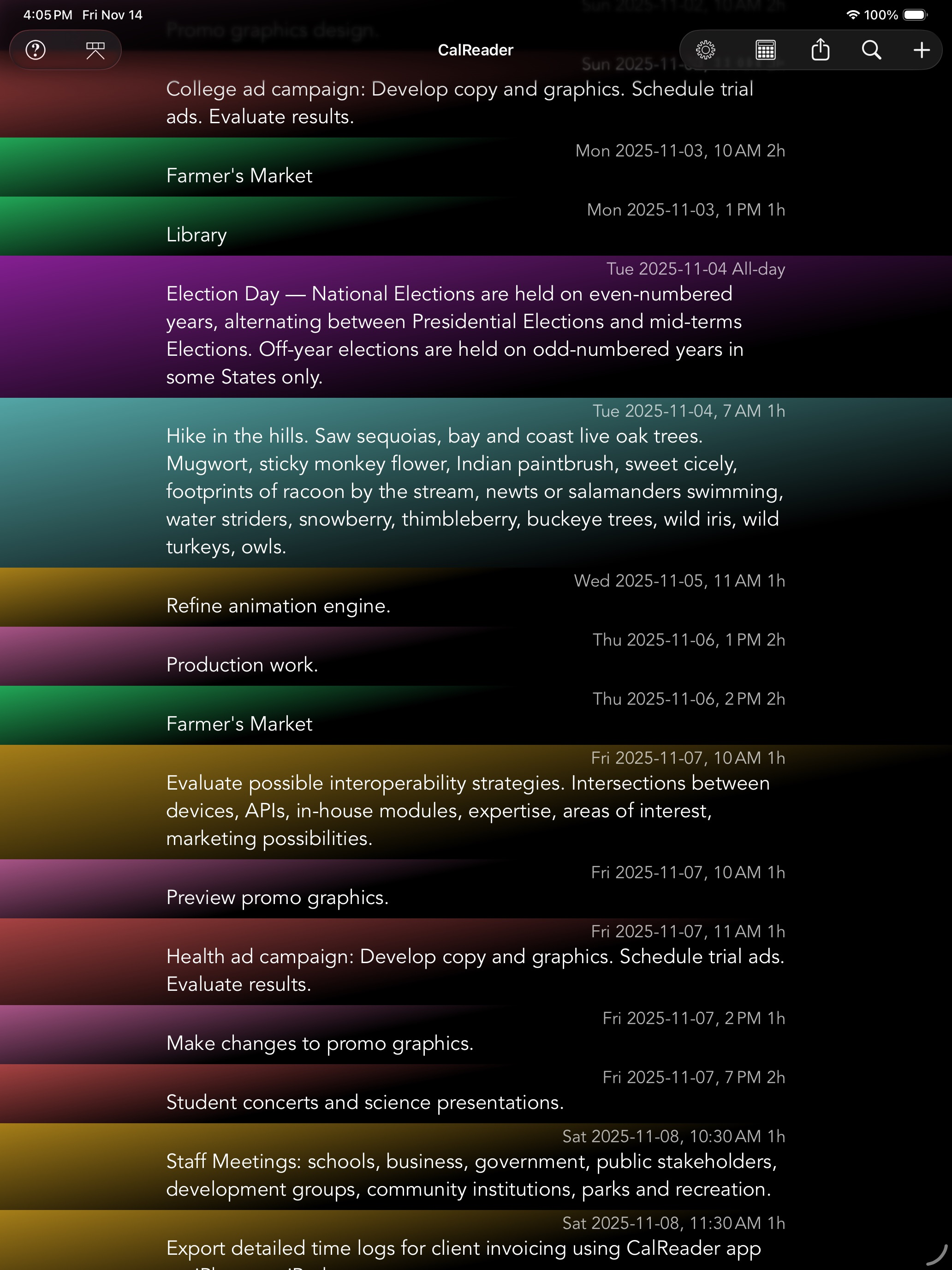 CalReader - Calender logs screenshot 11