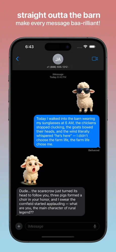 Sheep Emojis 绵羊表情贴纸应用截图