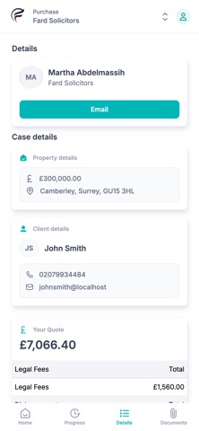 Fard Solicitors screenshot